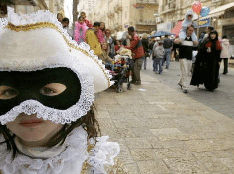 Dressing up for Purim in Israel