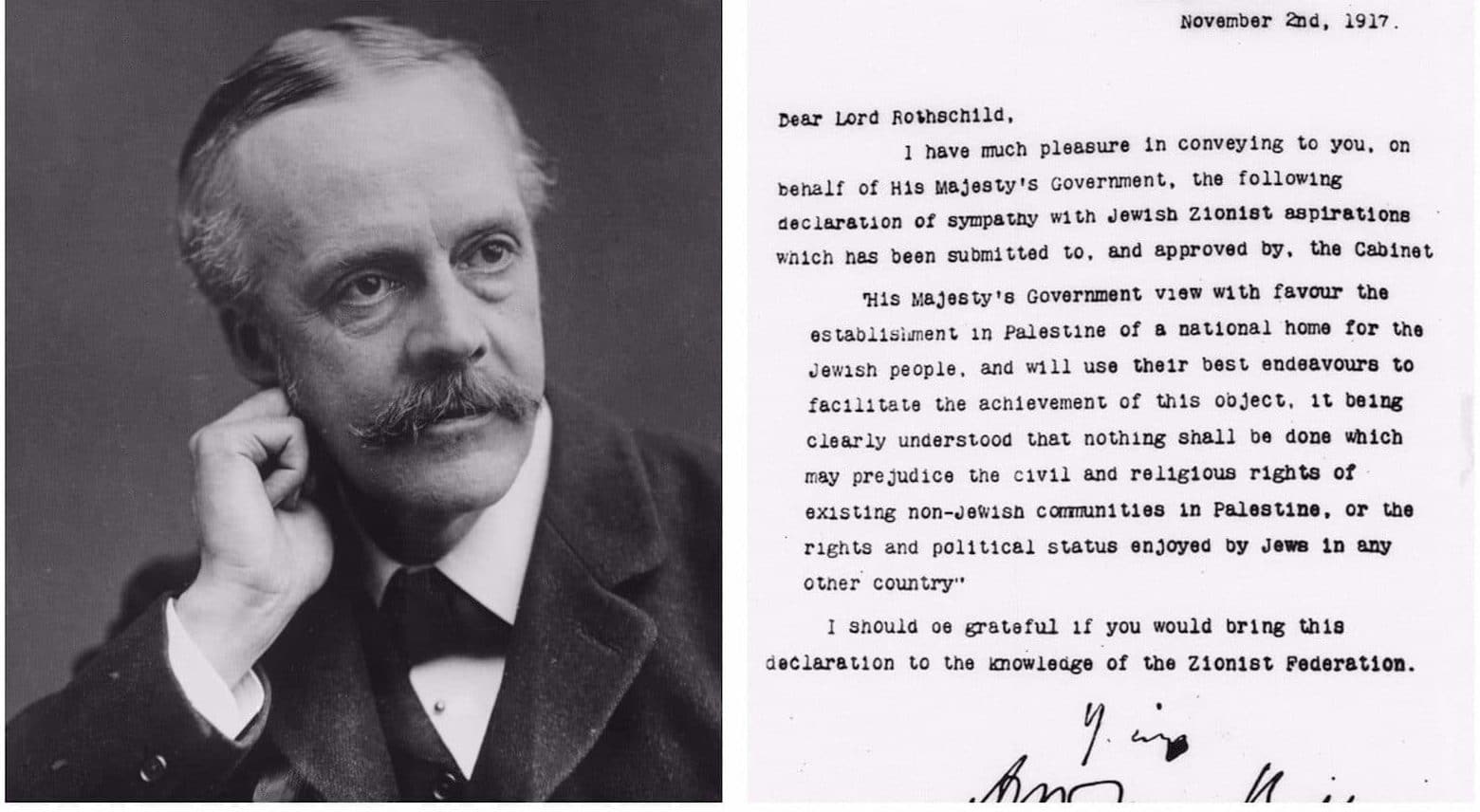 Hasil gambar untuk "Balfour Declaration"