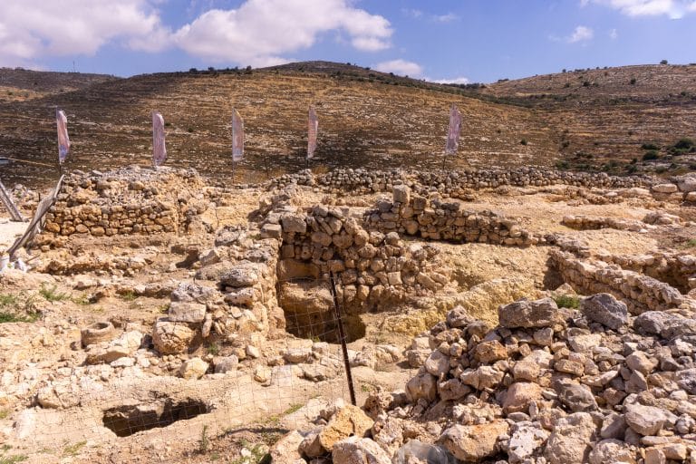 Biblical Shiloh ruins of historic town in Samaria