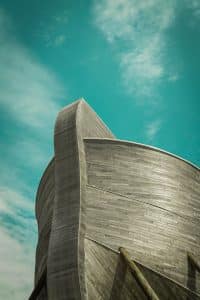 Noah's ark, while God dealt with violence (Hamas) on the earth