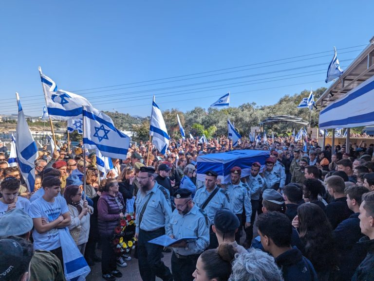 Funeral of Messianic Christian who died in the war with Hamas, Urija Bayer