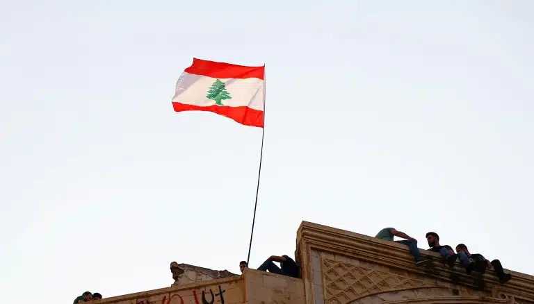 Lebanese flag, home of Hezbollah