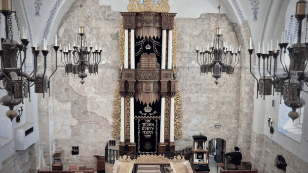 Empty synagogue but it will be full on Yom Kippur!