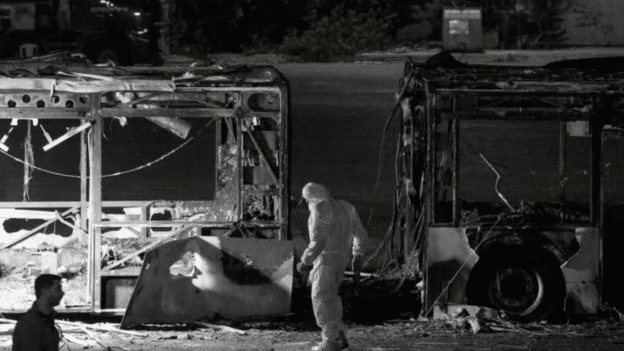 The amazing miracle of discovered bombs on buses screenshot from WHAS11 News