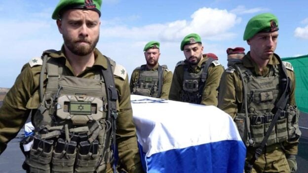 Coffins of Bibas family and Oded Lifshitz return to Israel