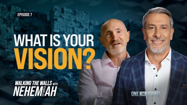 Video thumbnail with two men in front of a dark blue background; large text reads 'WHAT IS YOUR VISION?' and an 'EPISODE 7' tag.